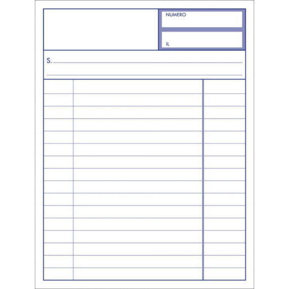 Blocco jolly O.C.L. 10,8x15,3 cm 50x2 copie - 0153N