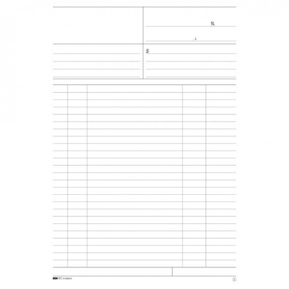 Blocco multiuso bianco - 50/50 fogli autoricalcanti - 31 x 21cm - Edipro
