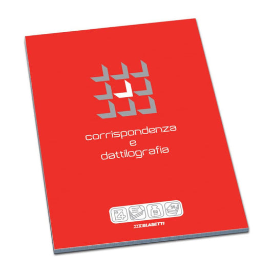 Blocco note collato Blasetti Corrispondenza & Dattilografia A4 - 50 ff - 60 g/m2 1R - 1101