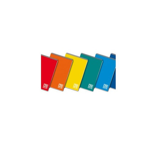 Blocco One Color - A4 - quadretto 5 mm - 60 fogli - 60 gr - spiralato lato corto - Blasetti