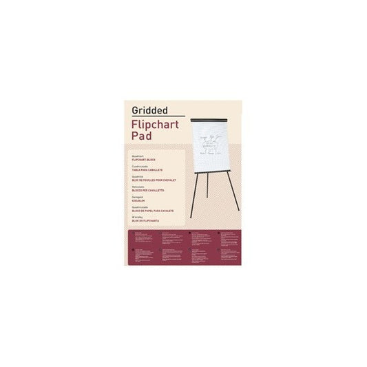 Blocco per lavagna - 20 fogli - 65 x 98 cm - quadretti 2,5 x 2,5 cm - bianco - Starline