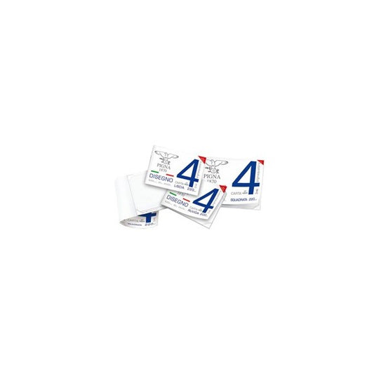 Blocco Pigna4  - 330x480mm - 4 angoli - 20fg - 200gr - ruvido - Pigna
