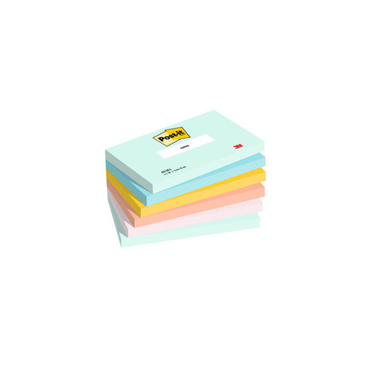 Blocco Post it® - 655-BEA - 76 x 127 mm - colori Beachside - 100 fogli - Post-it® - conf. 6 pezzi