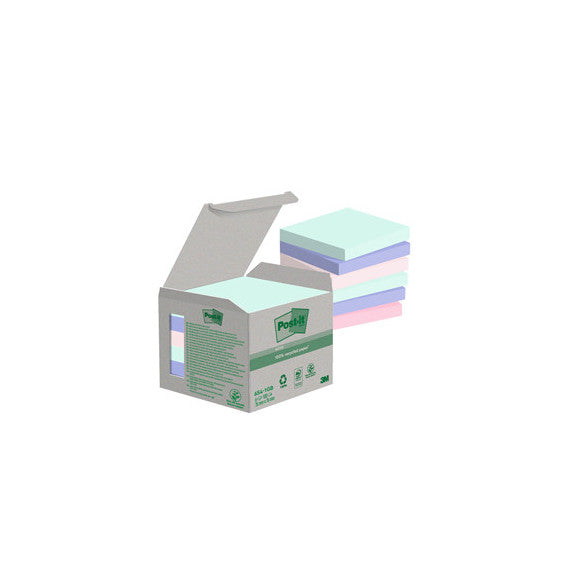 Blocco Post it®  Green - 654-1GB - 76 x 76 mm - natural - 100 fogli - Post it® - conf. 6 pezzi