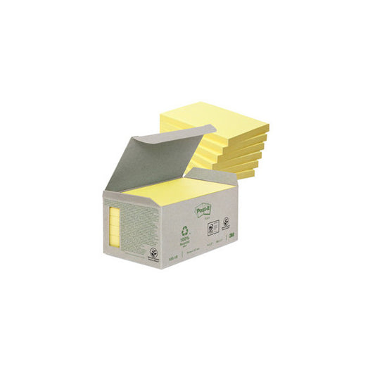 Blocco Post it® Notes Green - 655-1B - 76 x 127 mm - giallo - 100 fogli - riciclato 100% - Post it®