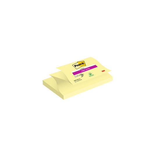 Blocco Post it® Super Sticky Z Notes - R350-123SS-CY - 76 x 127 mm - giallo Canary™ - 90 fogli - Post it®