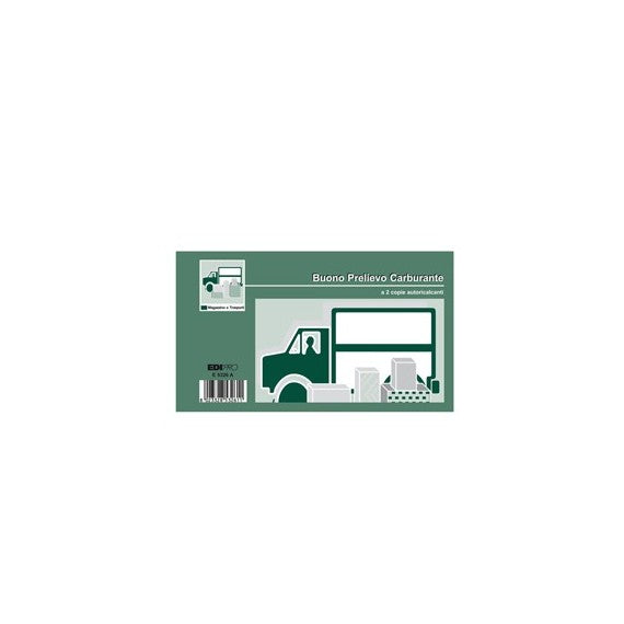 Blocco prelievo carburante - 50/50 fogli autoricalcanti - 9,9 x 17cm - Edipro