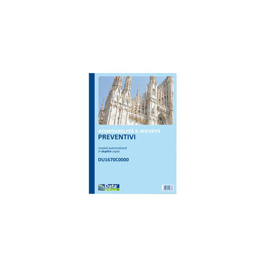 Blocco preventivi e ordinativi per banchetti - 50/50 copie autoric. - f.to 29,7 x 21,5 cm - DU1670C0000 - Data Ufficio