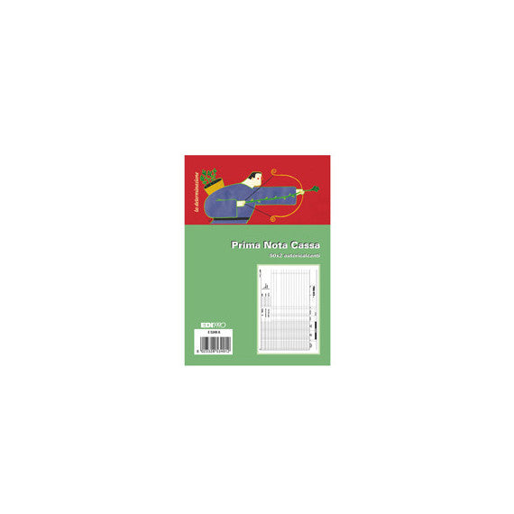 Blocco prima nota cassa - 50/50 fogli autoricalcanti - 14,8 x 23cm - Edipro
