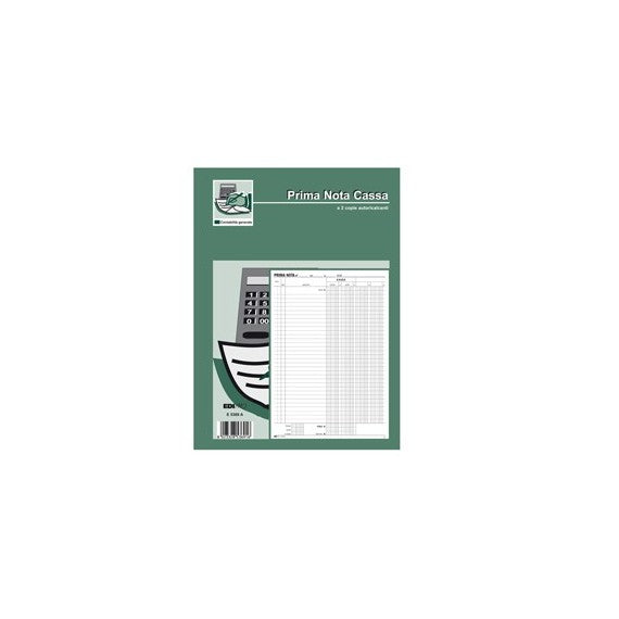 Blocco prima nota cassa - 50/50 fogli autoricalcanti - 31 x 21cm - Edipro