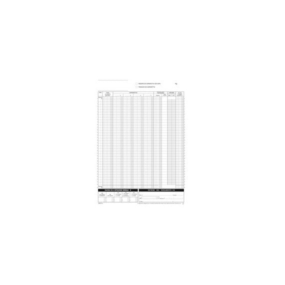 Blocco registro corrispettivi - 12/12 copie autoric. - 29,7 x 21,5 cm - DU168512C00 - Data Ufficio