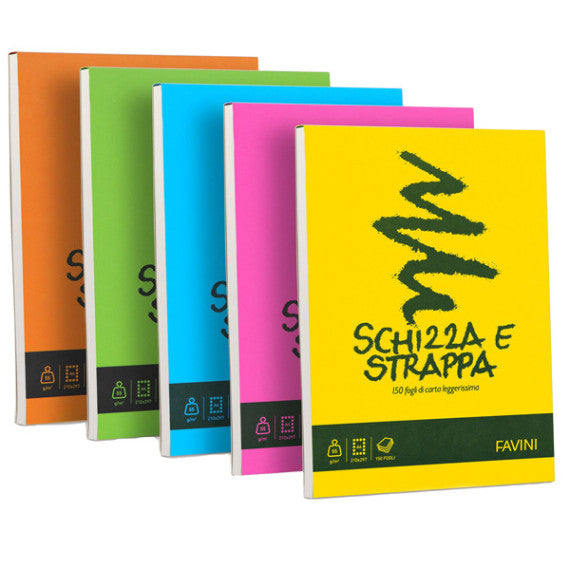 Blocco Schizza & Strappa - A4 - 210 x 297mm - 50gr - 150 fogli - Favini
