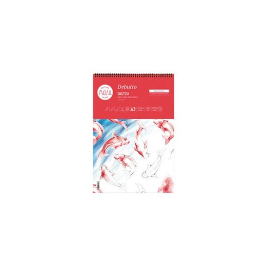 Blocco schizzi Debutto - A3+ - 29,7 x 42 cm - 120gr - 50 fogli - Musa