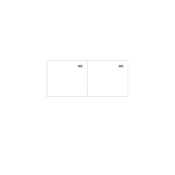 Blocco scontrino 2 sezioni - 100 copie numerate - bianco - 5,8 x 13 cm - DU160000010 - Data Ufficio