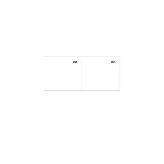 Blocco scontrino 2 sezioni - 100 copie numerate - bianco - 5,8 x 13 cm - DU160000010 - Data Ufficio