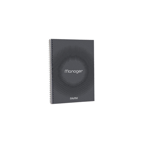 Blocco Spiral Manager 4 fori - microperforato - 23 x 29,7cm - 10mm - 80gr - 90 fogli - Favini
