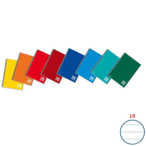 Blocco spiralato One Color laterale in cartoncino con fogli microperforati 80 g/m² 1R A5 16,2 x 21cm - 1149