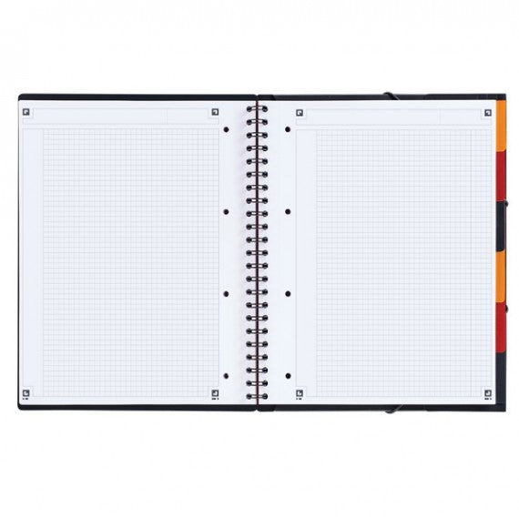 Blocco spiralato Organiser Book - 5mm con margine - 240 x 297mm - 80gr - 80 fogli - Oxford