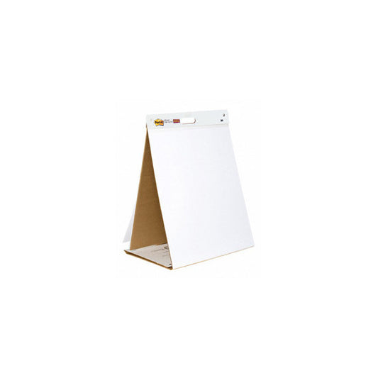 Blocco/Lavagna da tavolo Super Sticky autoportante - 563R - 20 fogli in carta riciclata - 58,4 x 50,8 cm - bianco - Post