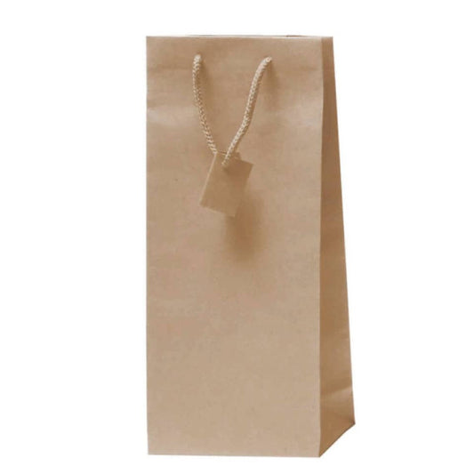 Borsa portabotiglia doppia Decoration avana - 17,5x9x39 cm - conf. 10 pz - BCA337NA -13