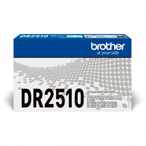 Brother DR-2510 drum tamburo originale per Brother MFC-L2800,L2835,L2860,DCP-L2660,HL-L2445 DR2510 capacità 15.000 pagine