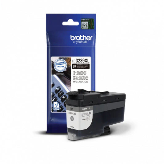 BROTHER LC-3239XLBK NERA CARTUCCIA ORIGINALE PER BROTHER MFC-J6945DW MFC-J5945DW.J6947,HL-J6000DW LC3239XL 128ml 6.000 PAGINE