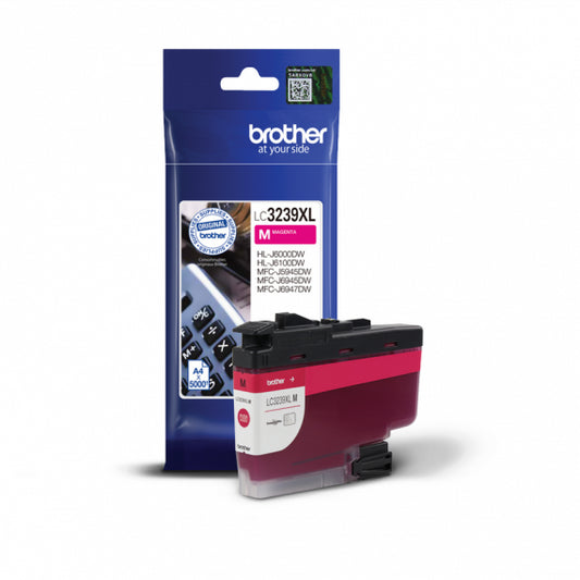 BROTHER LC-3239XLM MAGENTA CARTUCCIA ORIGINALE PER BROTHER MFC-J6945DW MFC-J5945DW.J6947,HL-J6000DW LC3239XL 5.000 PAGINE