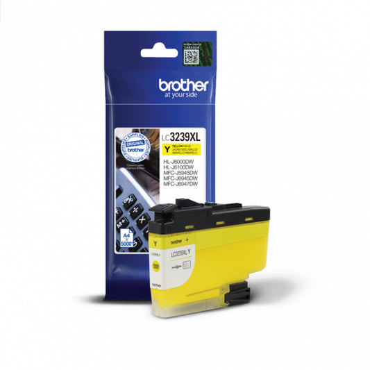 BROTHER LC-3239XLY GIALLA CARTUCCIA ORIGINALE PER BROTHER MFC-J6945DW MFC-J5945DW.J6947,HL-J6000DW LC3239XL 5.000 PAGINE