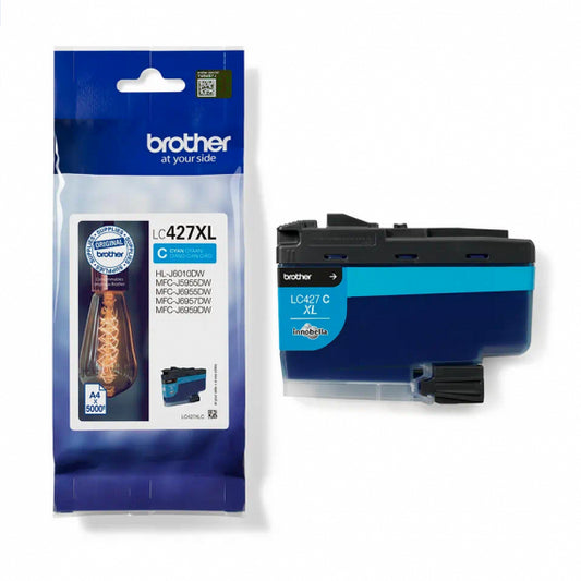 Brother LC427XLC ciano alta capacità cartuccia originale per Brother HL J6010DW,MFC J5955DW,J6955,J6957 LC-427XL 5.000 pagine