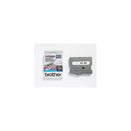 Brother - Nastro -  Bianco/Nero - TX335 - 12mm x15mt