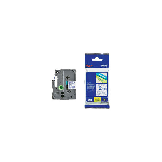 Brother - Nastro - Blu/Trasparente - TZE133 - 12mm x 8mt