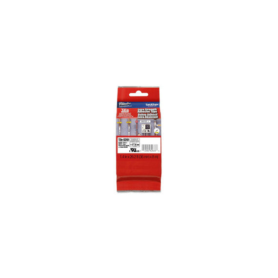 Brother - Nastro con adesivo resistente - Nero/Bianco - TZES261 - 36mm x 8mt