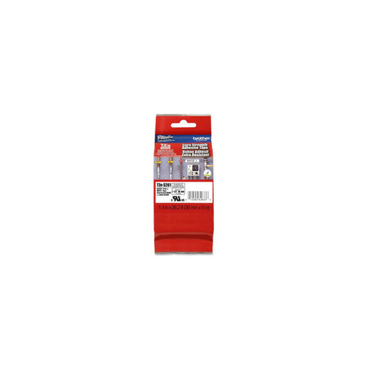 Brother - Nastro con adesivo resistente - Nero/Bianco - TZES261 - 36mm x 8mt
