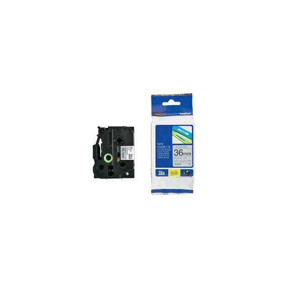 Brother - Nastro metallizzato - Nero/argento opaco - TZEM961 - 36mm x 8mt