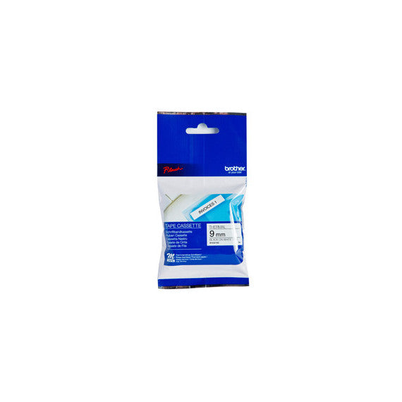Brother - Nastro - Nero/Bianco - MK221 -  9mm x 8mt
