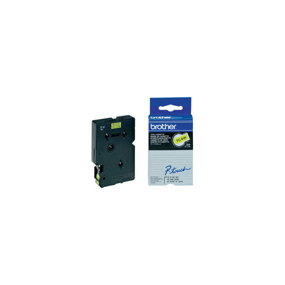Brother - Nastro -  Nero/Giallo - TC691 - 9mm x7,7mt