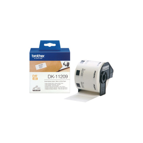 Brother - Rotolo 800 Etichette 29 x 62 mm - Nero/Bianco - DK-11209