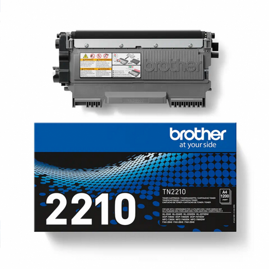 BROTHER TN-2210 NERO TONER ORIGINALE PER Brother HL 2240, 2270DW, 2250,7360,7460,7860 TN2210 1200 PAGINE