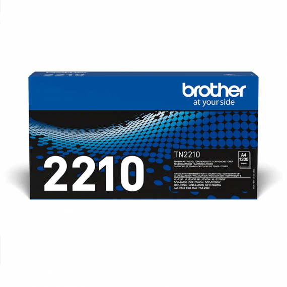 BROTHER TN-2210 NERO TONER ORIGINALE PER Brother HL 2240, 2270DW, 2250,7360,7460,7860 TN2210 1200 PAGINE