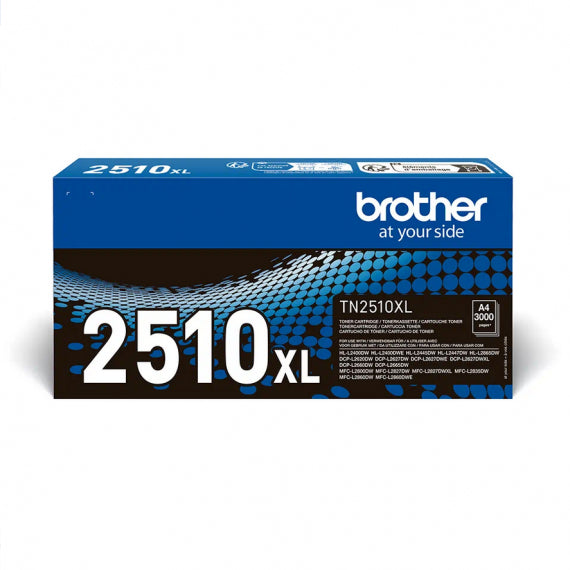 Brother TN-2510XL alta capacità nero toner originale per Brother MFC-L2800,L2835,L2860,DCP-L2660,HL-L2445 TN2510XL 3.000 pagine