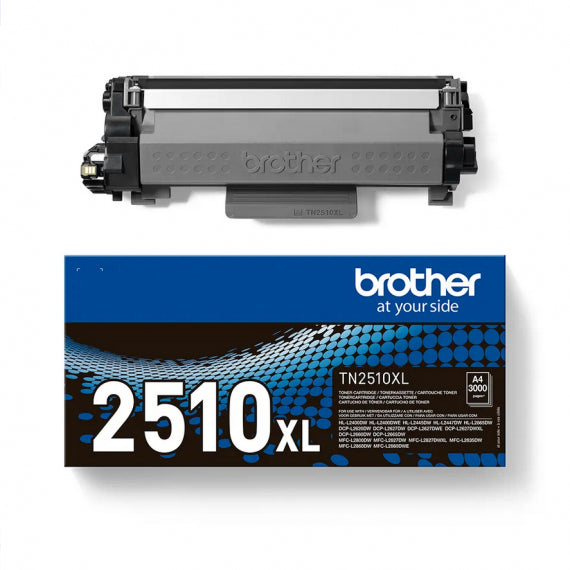 Brother TN-2510XL alta capacità nero toner originale per Brother MFC-L2800,L2835,L2860,DCP-L2660,HL-L2445 TN2510XL 3.000 pagine