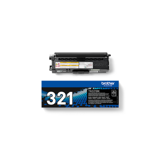 BROTHER TN-321BK NERO TONER ORIGINALE PER BROTHER HL-L8250CDN L8350CDWT L8650CDW L8850CDW DCP L8400CDN TN321 2.500 PAGINE