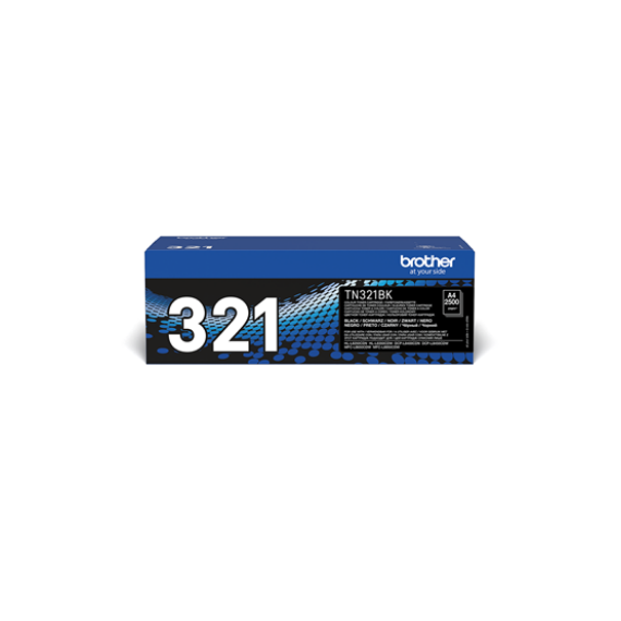 BROTHER TN-321BK NERO TONER ORIGINALE PER BROTHER HL-L8250CDN L8350CDWT L8650CDW L8850CDW DCP L8400CDN TN321 2.500 PAGINE