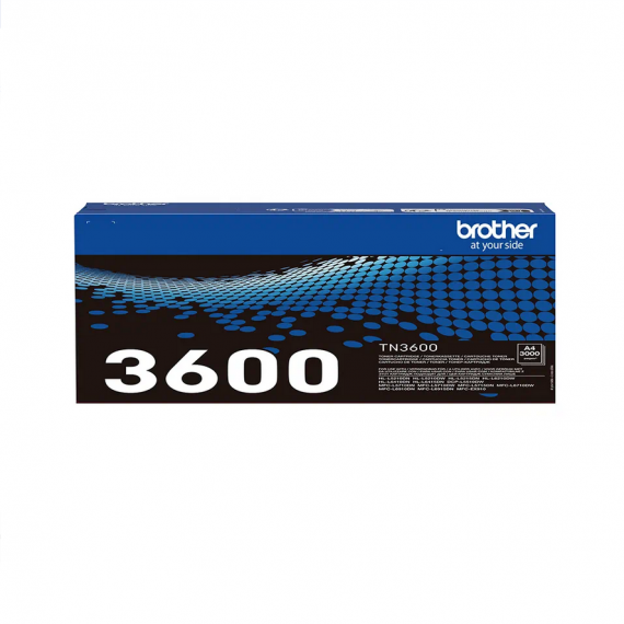 Brother TN-3600 nero toner originale per Brother HL-L5210,L6210L,6410,MFC-L5710,L6910,DCP-L5510 TN3600 capacità 3.000 pagine