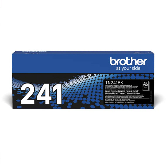 Brother TN241BK nero toner originale per Brother HL3140 HL3150 HL3170 DCP9020 TN-241 capacità 2.500 pagine