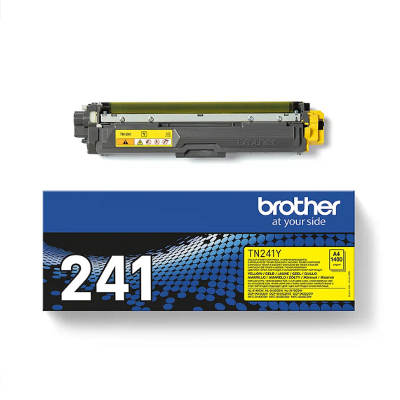 Brother TN241Y giallo toner originale per Brother HL3140 HL3150 HL3170 DCP9020 TN-241 capacità 1.400 pagine
