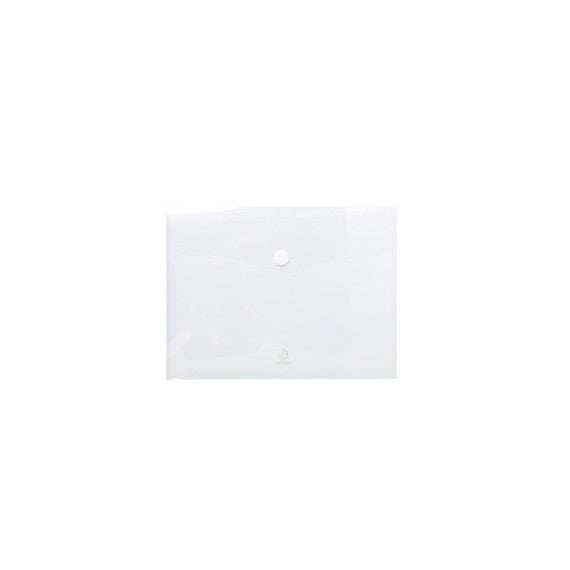 Busta a tasca con chiusura in velcro - PPL - 24x32 cm - trasparente - Exacompta