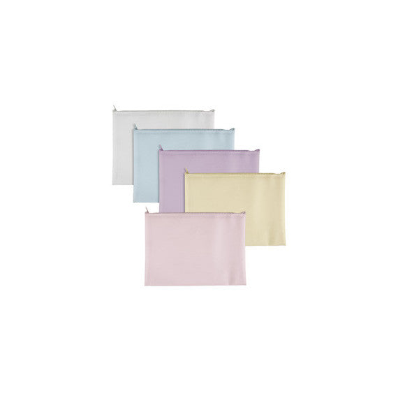 Busta con zip Bubble - 21,5 x 12,5 cm - EVA - colori pastello assortiti - Sei Rota