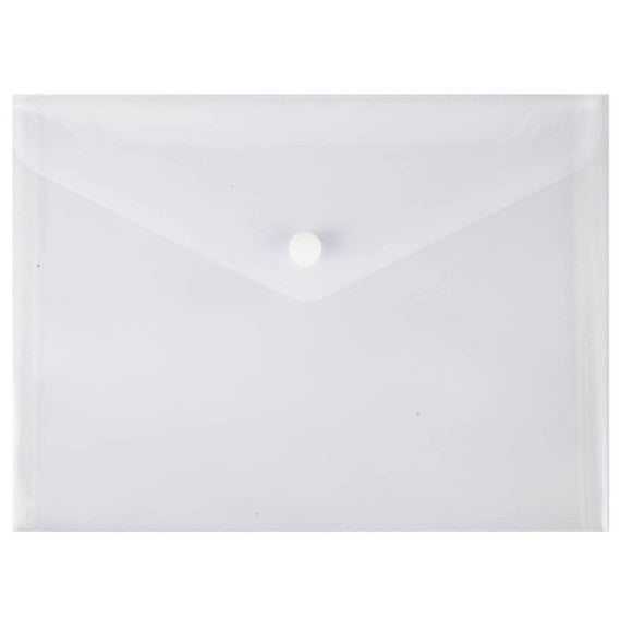 Busta Nikoffice portadocumenti trasparente con bottone  - conf. 5 pz - formato A3 - 01NIK033/1