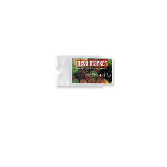 Busta porta card - 5,8x8,7 cm - 1 tasca - trasparente - Sei Rota